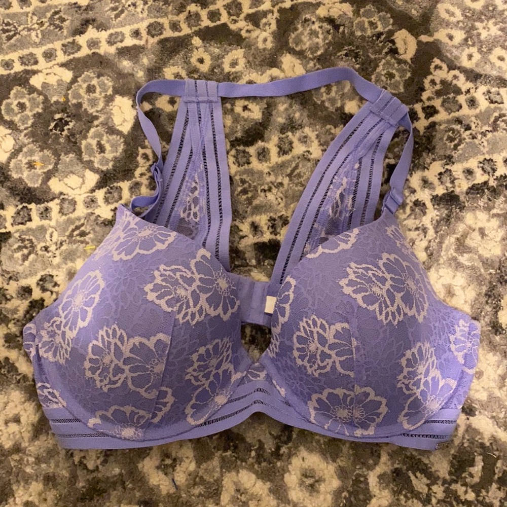 Victoria’s Secret Pink Razorback floral lace bra